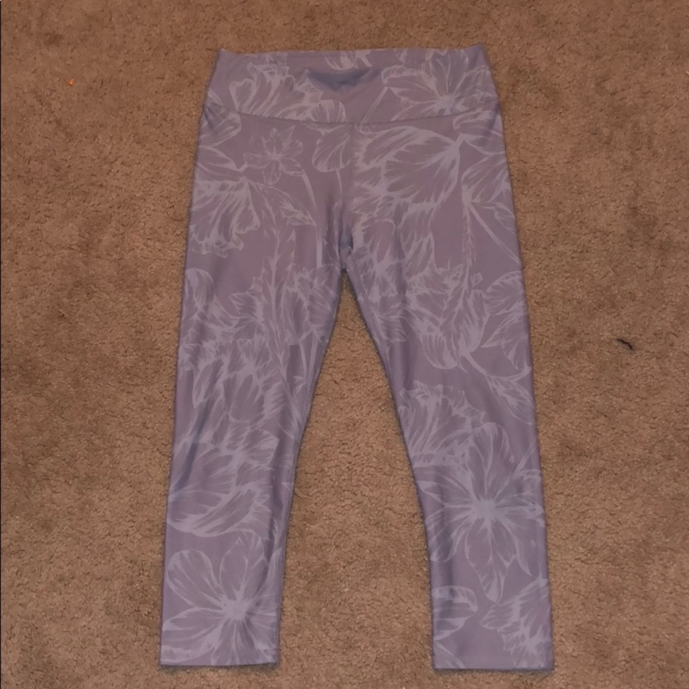 Floral printed athletic leggings